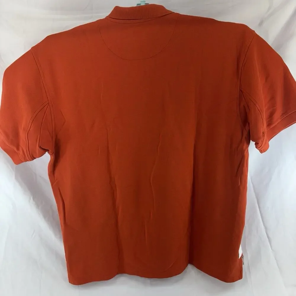 Orvis Polo Shirt Mens 2XL (unmarked) Orange Stretch Casual - Picture 3 of 8